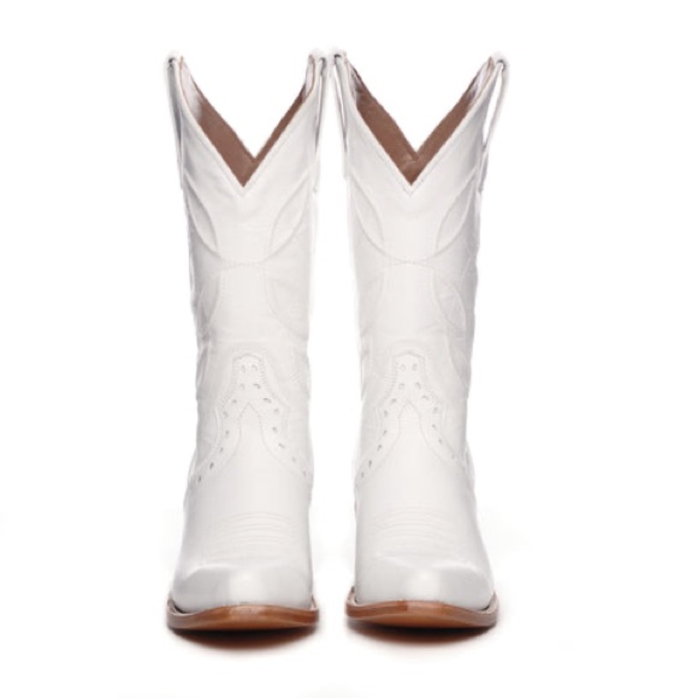 Alvies White Rio Grande Cowboy Boot - Limited Edition - Never Worn! Size 8.5